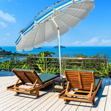 Load image into Gallery viewer, 8FT Portable Beach Umbrella with Sand Anchor and Tilt Mechanism for Garden and Patio-Blue
