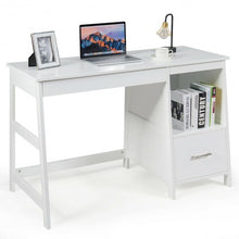 Load image into Gallery viewer, 47.5&quot; Modern Home Computer Desk with 2 Storage Drawers-White

