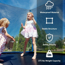 Load image into Gallery viewer, 12Ft Trampoline with Safety Enclosure Net and Ladder Outdoor for Kids Adults
