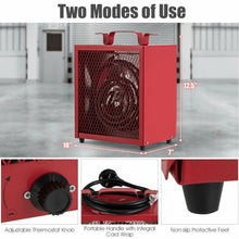 Load image into Gallery viewer, 4800W Portable Construction Heater w/ Adjustable Thermostat
