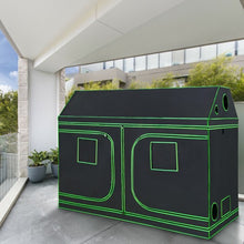 Load image into Gallery viewer, 96&quot;x48&quot;x72&quot; Mylar Hydroponic Grow Tent Roof Cube w/Observation Window and Tray
