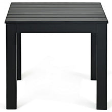 Load image into Gallery viewer, Wooden Square Patio Coffee Bistro Table-Black
