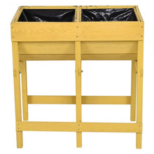 Load image into Gallery viewer, Raised Wooden Planter Vegetable Flower Bed with Liner
