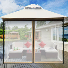 Load image into Gallery viewer, 2-Tier 10&#39; x 10&#39; Canopy Gazebo Tent Shelter with Mosquito Netting
