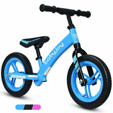 Load image into Gallery viewer, 12&quot; Kids No-Pedal Balance Bike with Adjustable Seat-Blue
