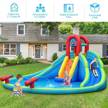 Load image into Gallery viewer, Inflatable Water Slide Bounce House with Mighty Splash Pool
