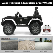 Load image into Gallery viewer, 12V Kids Spring Suspension Ride On Truck-Black &amp; White
