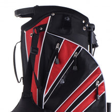 Load image into Gallery viewer, Golf Stand Cart Bag with 6-Way Divider Carry Pockets-Red
