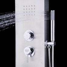 Load image into Gallery viewer, 59” Stainless Steel Shower Panel with Massage Jets &amp; Hand Shower

