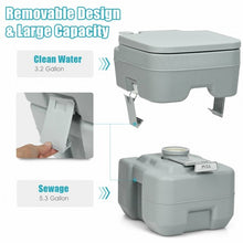 Load image into Gallery viewer, 5.3 Gallon 20L Portable Travel Toilet Potty Commode
