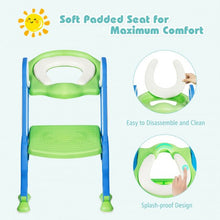 Load image into Gallery viewer, Potty Training Toilet Seat w/ Step Stool Ladder-Blue

