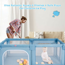 Load image into Gallery viewer, Baby Playpen Extra Large Kids Activity Center Safety Play-Blue
