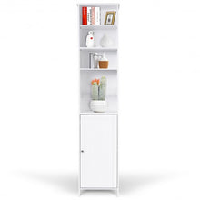 Load image into Gallery viewer, 72&quot; H Bathroom Free Standing Floor Storage Shelving Cabinet
