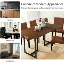 Load image into Gallery viewer, Metal Frame Wood Top Console Dining Table Rectangular Kitchen Table-60&quot; Desk
