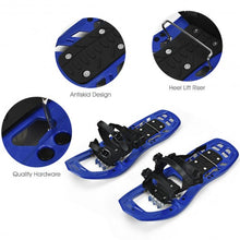 Load image into Gallery viewer, 22 inch Lightweight All Terrain Snowshoes with Bag Anti-Slip-Blue

