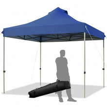 Load image into Gallery viewer, 10&#39; x 10&#39; Portable Pop Up Canopy Event Party Tent Adjustable w/Roller Bag-Blue
