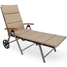 Load image into Gallery viewer, Outdoor Chaise Lounge Chair Rattan Lounger Recliner Chair

