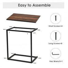 Load image into Gallery viewer, 26&quot; Beside Sofa Laptop Holder End Stand Desk-Brown
