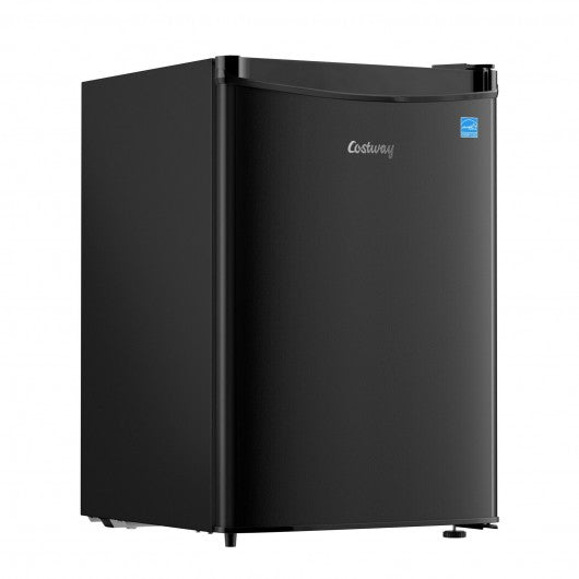 2.5 Cu Ft Compact Single Door Refrigerator with Freezer-Black