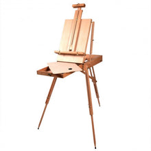 Load image into Gallery viewer, Tripod Folding French Wooden Easel with Sketch Box
