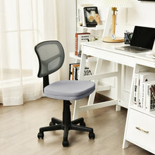 Load image into Gallery viewer, Armless Computer Chair w/Height Adjustment &amp; Breathable Mesh - Home Office-Gray
