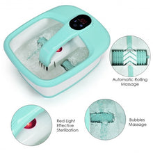 Load image into Gallery viewer, Portable Electric Automatic Roller Foot Bath Massager-Green
