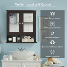 Load image into Gallery viewer, Bathroom Wall Mount Mirror Cabinet Organizer-Brown
