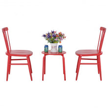 Load image into Gallery viewer, 3 pcs Bistro Steel Table and Chair - Red
