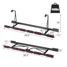 Load image into Gallery viewer, Foldable Pull Up Bar Doorway Chin Up Bar with Foam Grip for Home Gym
