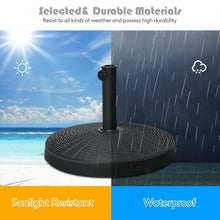 Load image into Gallery viewer, 49 LBS Patio Resin Umbrella Base Stand for Outdoor
