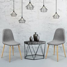 Load image into Gallery viewer, Set of 2 Gray Accent Dining Chairs
