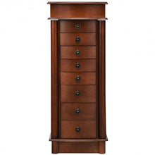 Load image into Gallery viewer, Wood Armoire Storage Chest Box Stand Jewelry Cabinet
