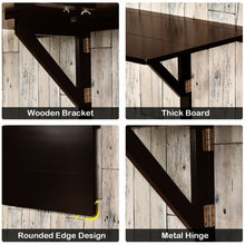 Load image into Gallery viewer, Space Saver Folding Wall-Mounted Drop-Leaf Table-Brown
