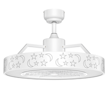 Load image into Gallery viewer, 23&quot; Ceiling Fan with LED Light and Remote Control-White
