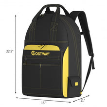Load image into Gallery viewer, Tool Backpack Heavy Duty Jobsite Tool Bag 48 Pockets
