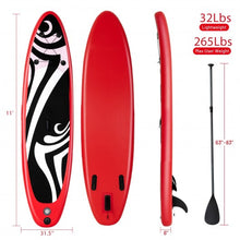 Load image into Gallery viewer, 11&#39; Inflatable Surfboard SUP with Adjustable Paddle Fin
