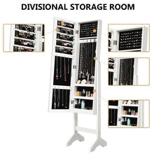 Load image into Gallery viewer, Attractive Rectangle Mirrored Jewelry Cabinet-White
