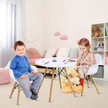 Load image into Gallery viewer, 3 Piece Kids Modern Round Table Chair Set
