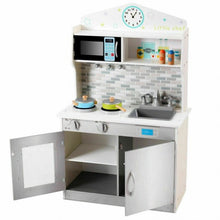 Load image into Gallery viewer, Kids Wooden Pretend Cooking Playset Cookware Kitchen-Beige
