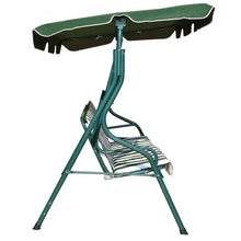 Load image into Gallery viewer, 3 Seats Patio Canopy Swing-Green
