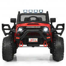 Load image into Gallery viewer, 12V Kids Ride On Truck RC Motorized Car with Spring Suspension and MP3 -Red
