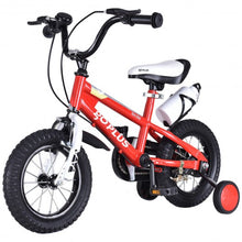 Load image into Gallery viewer, 16&quot; Children Boys &amp; GirlsFreestyle Bicycle w/ Training Wheels-Red
