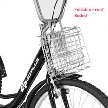 Load image into Gallery viewer, 26&quot; Seat Height Adjustable Single Speed 3-wheel Tricycle with Bell-Black
