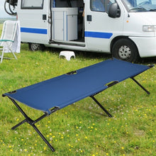 Load image into Gallery viewer, Adults Kids Folding Camping Cot-Blue
