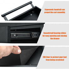 Load image into Gallery viewer, 2-Shelf Heavy Duty Tool Cart Service Cart with Lock Drawer &amp; Wheels
