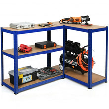 Load image into Gallery viewer, 2 Pcs Storage Shelves Garage Shelving Units Tool Utility Shelves-Navy
