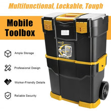 Load image into Gallery viewer, Rolling Toolbox Stackable Cabinet Storage Chest Organizer with Handle
