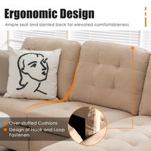 Load image into Gallery viewer, Convertible Sectional L-Shaped Couch with Reversible Chaise-Beige
