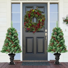Load image into Gallery viewer, 4 ft Christmas Entrance Tree with Pine Cones
