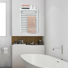 Load image into Gallery viewer, 110W Electric Heated Towel Rack with Top Tray for Bathroom and Kitchen

